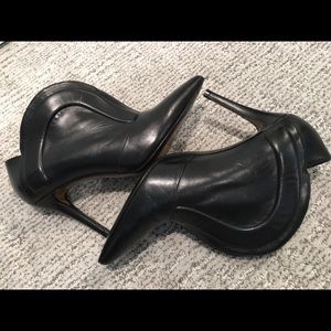 Fendi Black Leather Booties